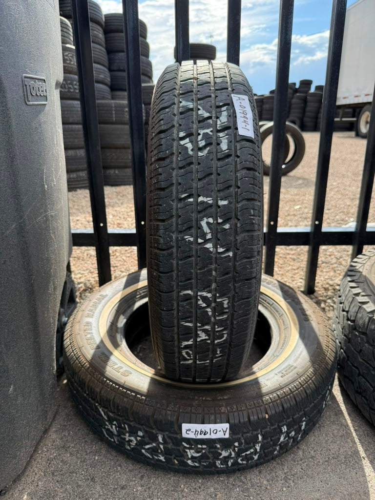 185/75R14 Pair (2 Used Tires) Steel Belted Radial Assurance