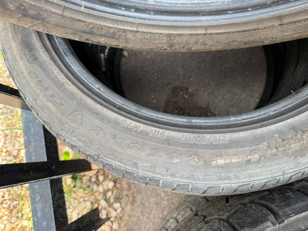 215/50R17 (3 Used Tires) Firestone All Season