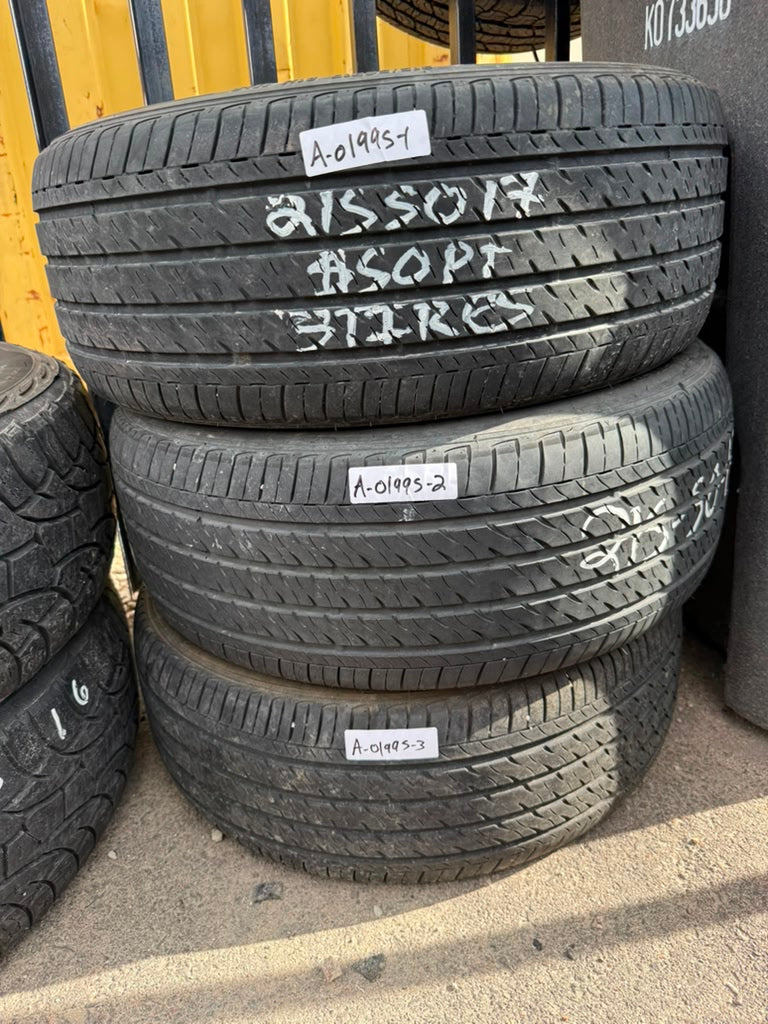 215/50R17 (3 Used Tires) Firestone All Season
