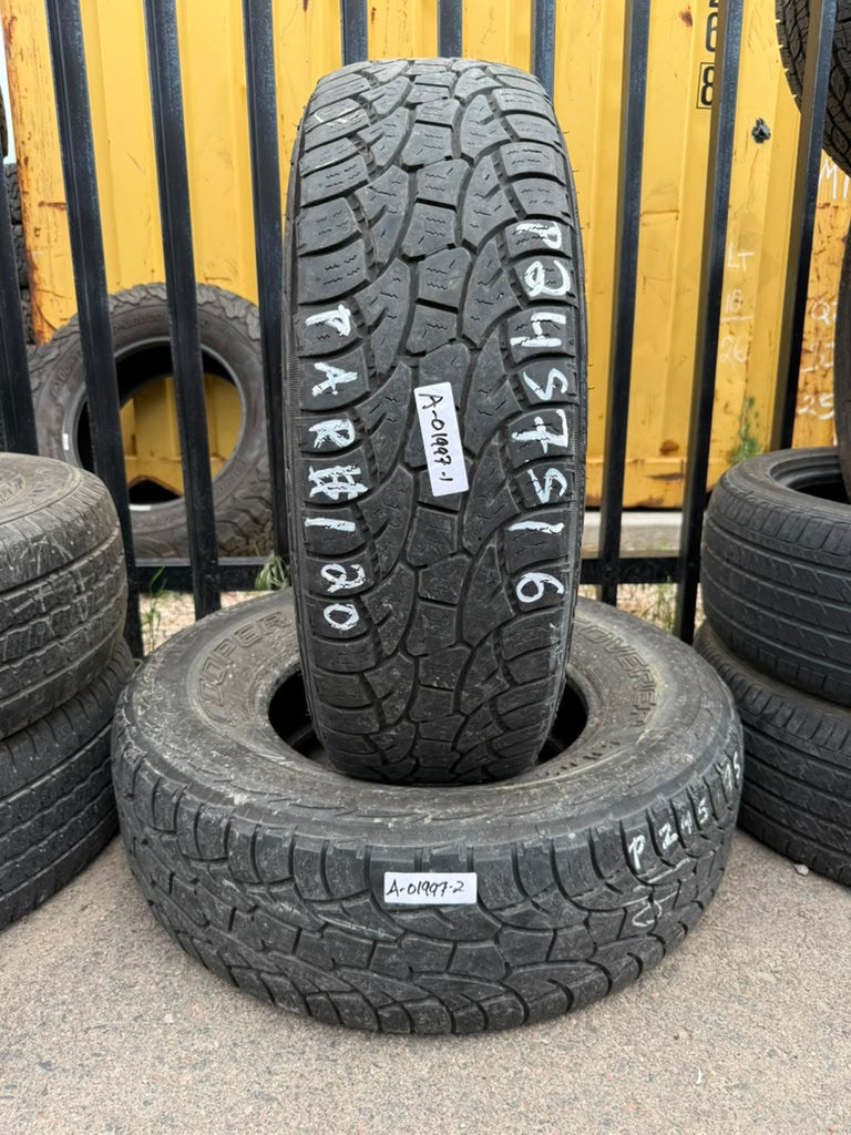 245/75R16 Pair (2 Used Tires) Cooper Discoverer ATP
