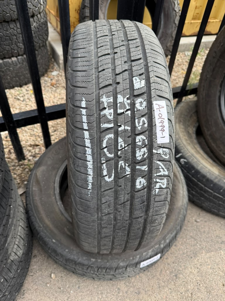 205/65R16 Pair (2 Used Tires) Dean Tires Touring