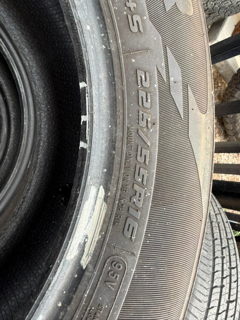 225/55R16 Set (4 Used Tires) Cooper CS3 Touring