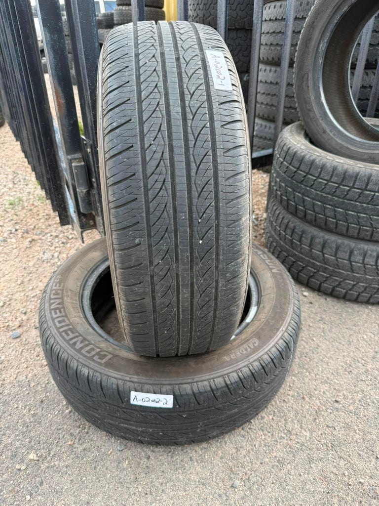 205/60R16 Pair (2 Used Tires) Caldera Confidence