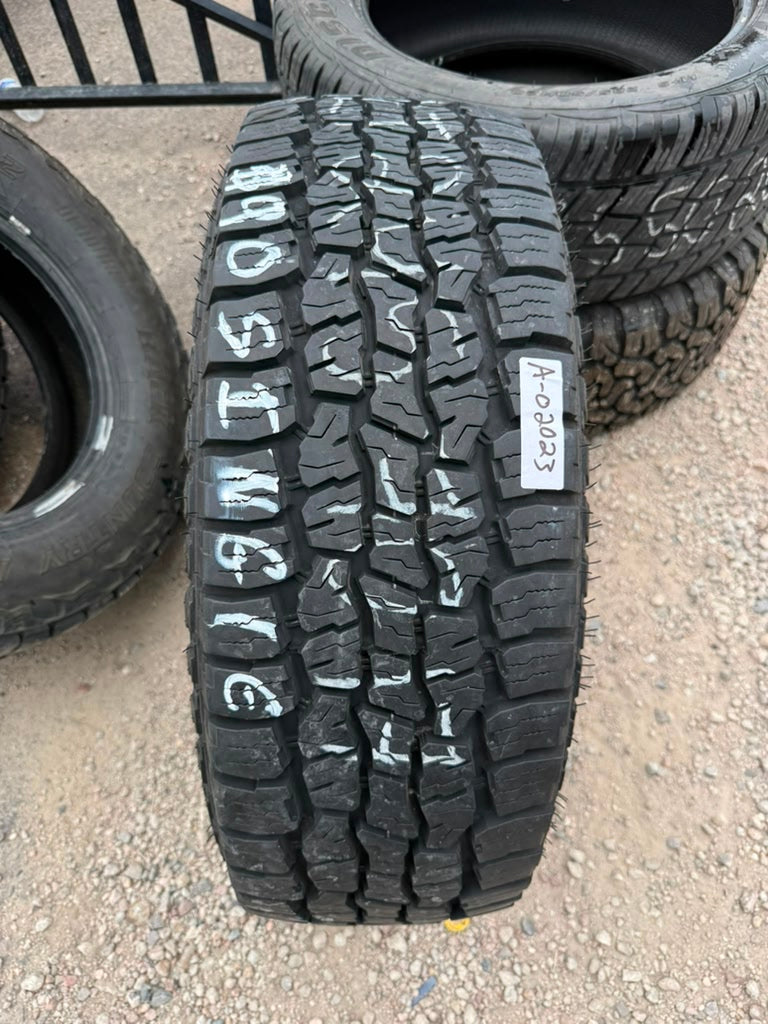 LT245/70R17 Single (1 Used Tire) Mazama Open Range SQM3