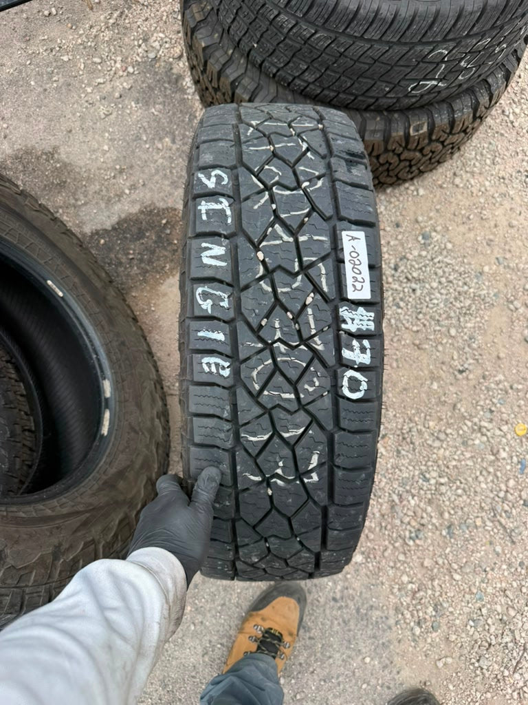 LT245/70R17 Single (1 Used Tire) Dean Tires Back Country AT2
