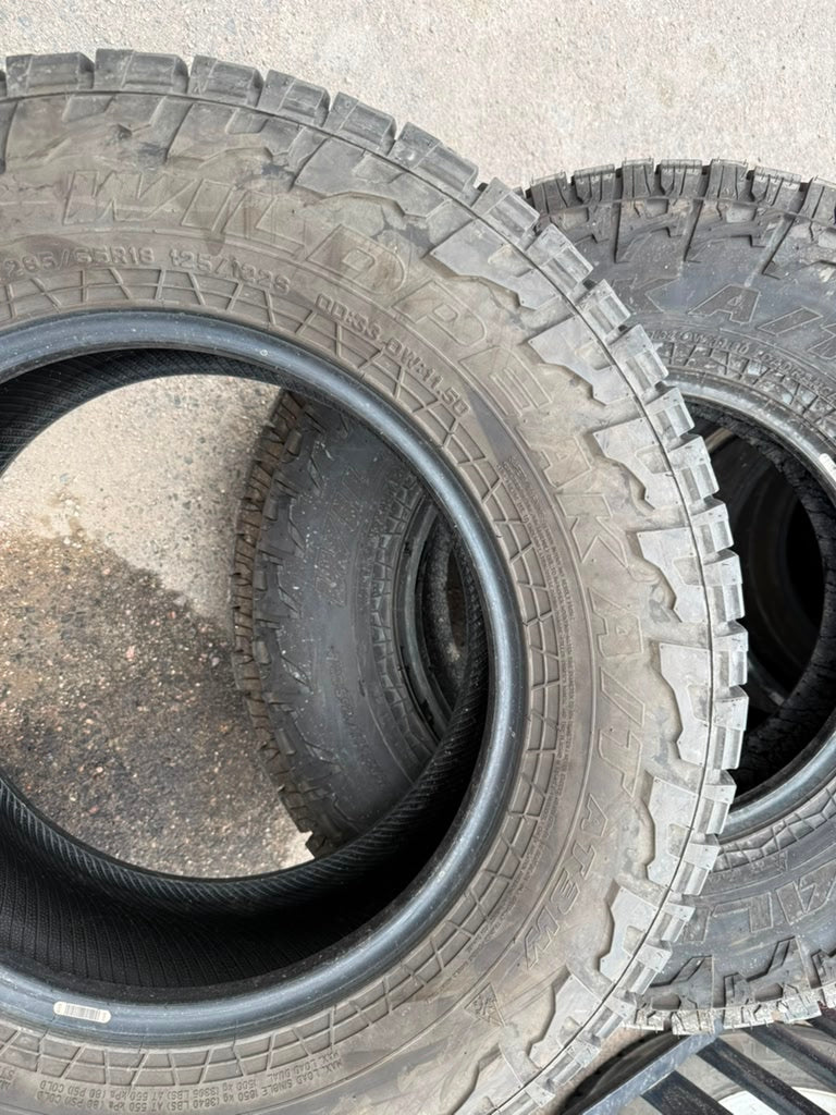 LT285/65R18 Single (1 Used Tire) Falken Wildpeak AT AT3W
