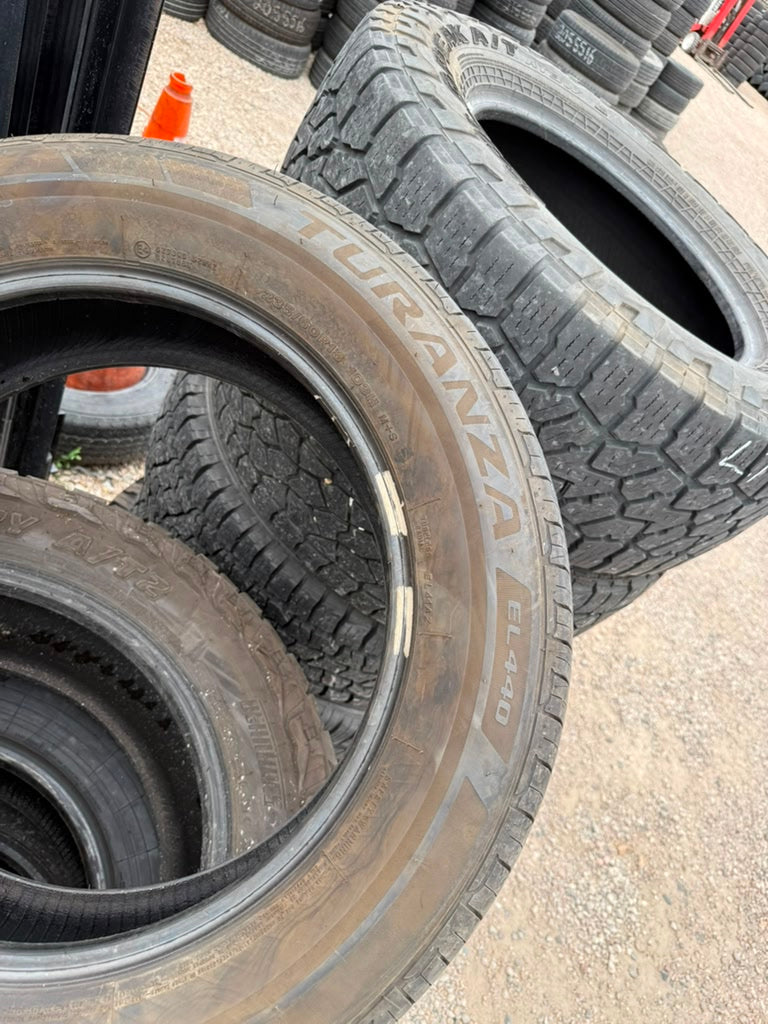 235/60R18 Single (1 Used Tire) Bridgestone Turanza EL 440