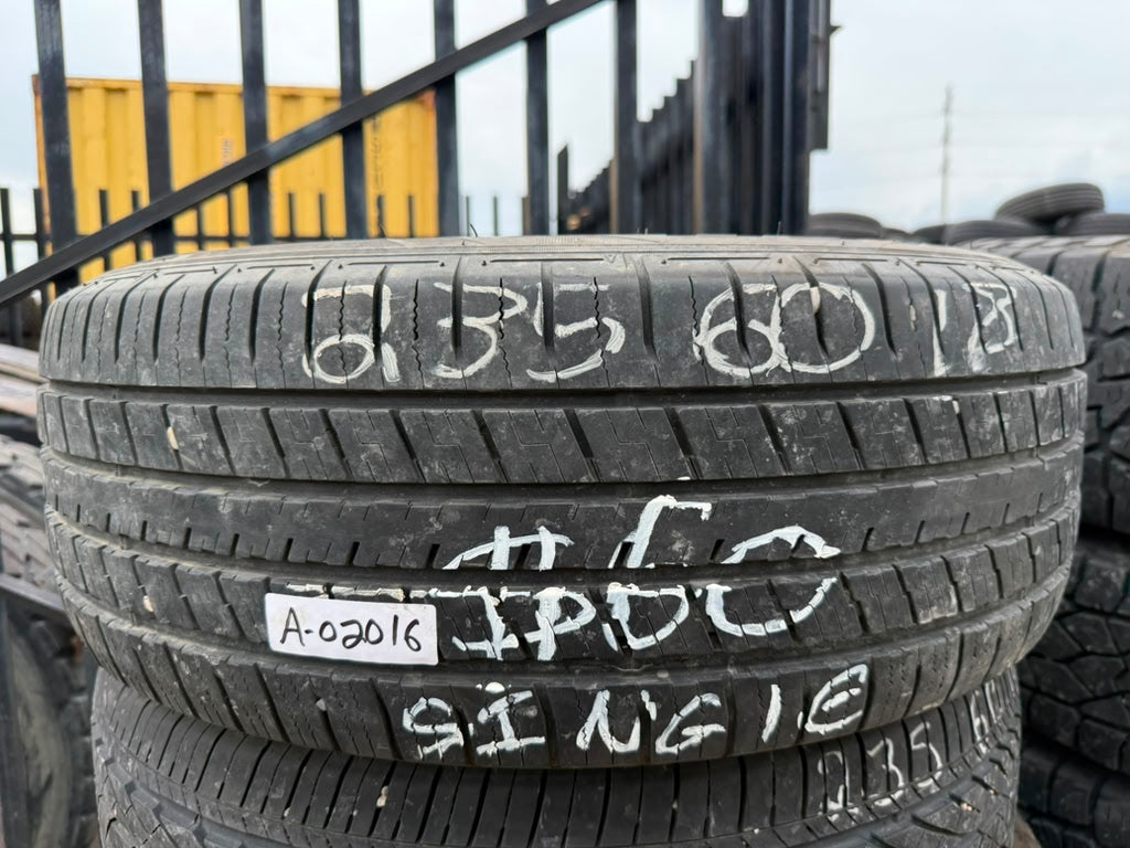 235/60R18 Single (1 Used Tire) Falken Pro G5 CSV
