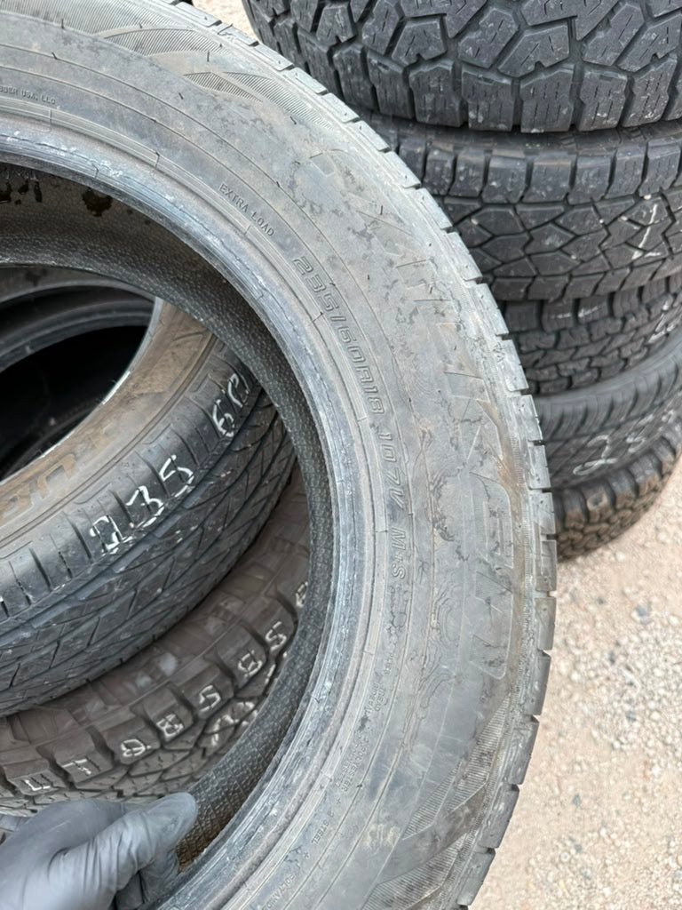 235/60R18 Single (1 Used Tire) Falken Pro G5 CSV