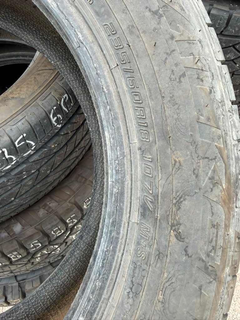 235/60R18 Single (1 Used Tire) Falken Pro G5 CSV