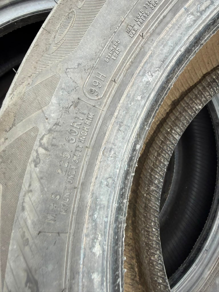 225/60R17 Single (1 Used Tire) Cooper Endeavor Plus