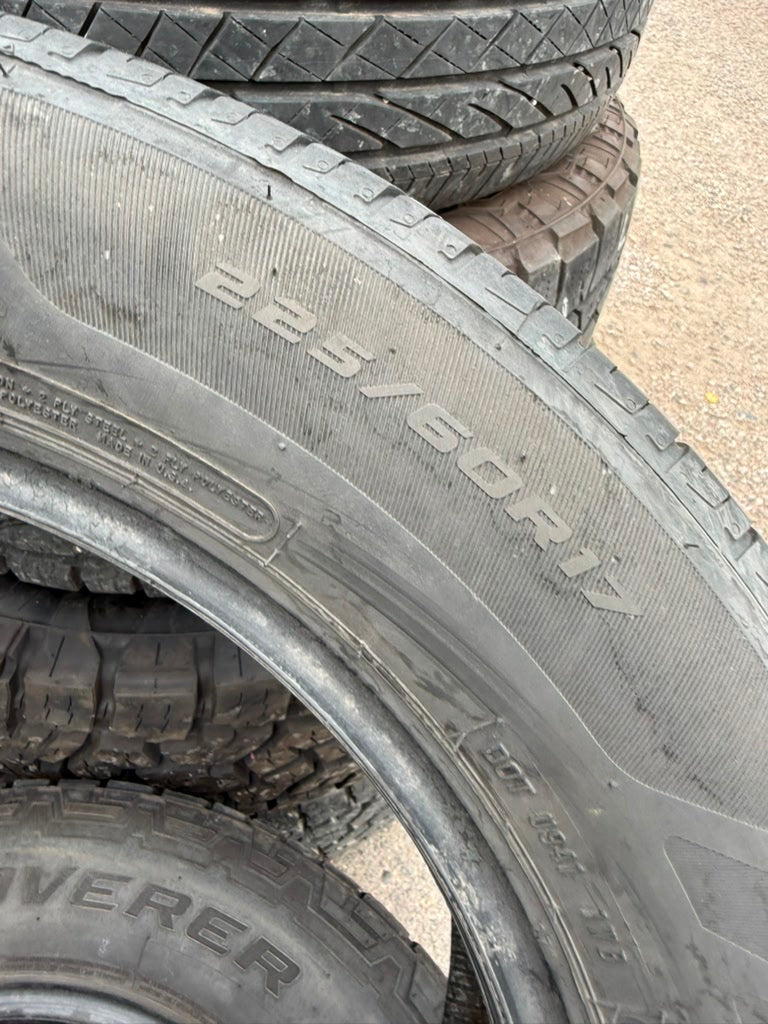 225/60R17 Single (1 Used Tire) Cooper Endeavor Plus