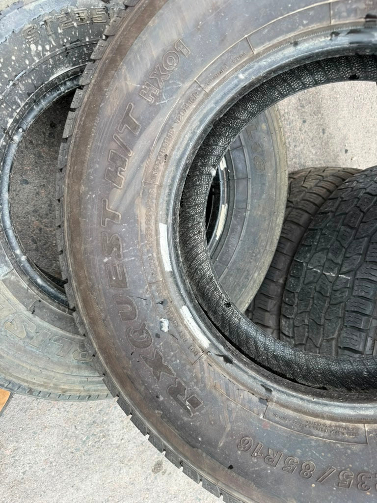 LT235/85R16 Single (1 Used Tire) Road X RX Quest HT HX01