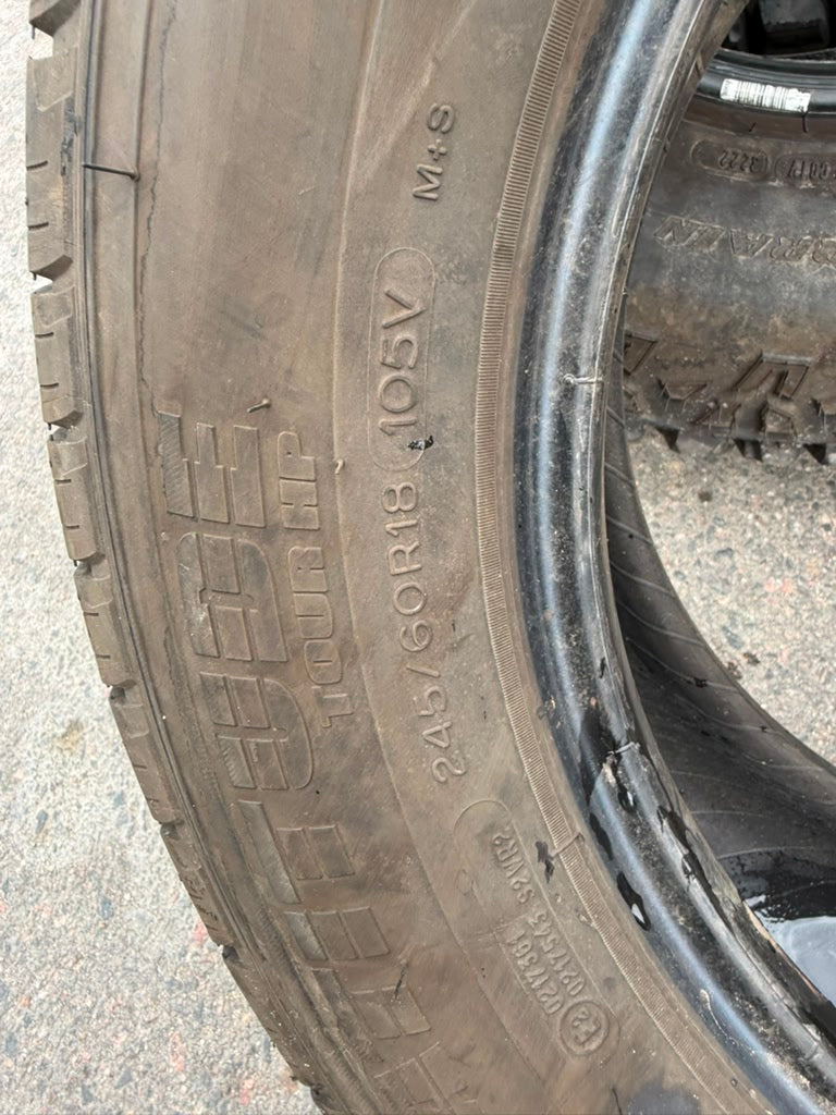245/60R18 Single (1 Used Tire) Michelin Lattitude Tour HP