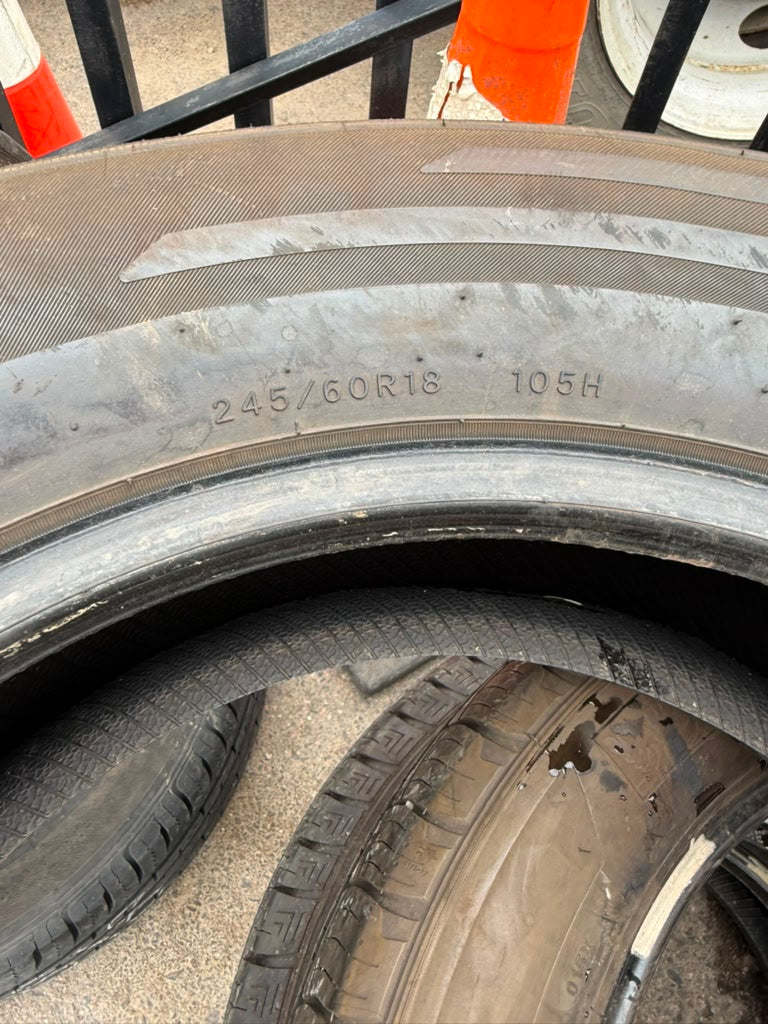 245/60R18 Single (1 Used Tire) Sailun Atrezzo TCON