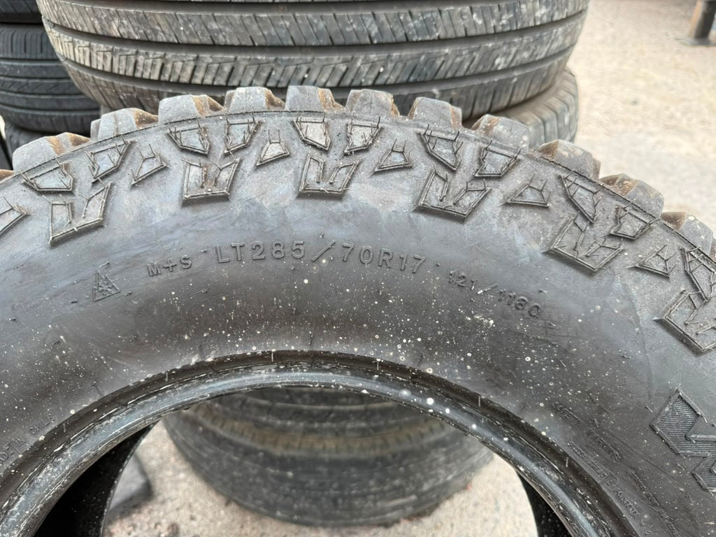 LT285/70R17 Single (1 Used Tire) Goodyear Wrangler