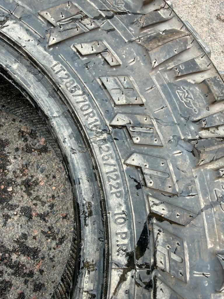 LT285/70R16 Single (1 Used Tire) Nitto Trail Grappler