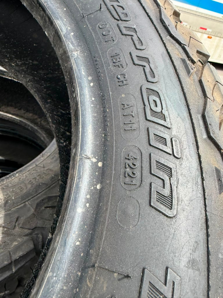 LT225/65R17 Set (4 Used Tires) Bfgoodrich All Terrain K02