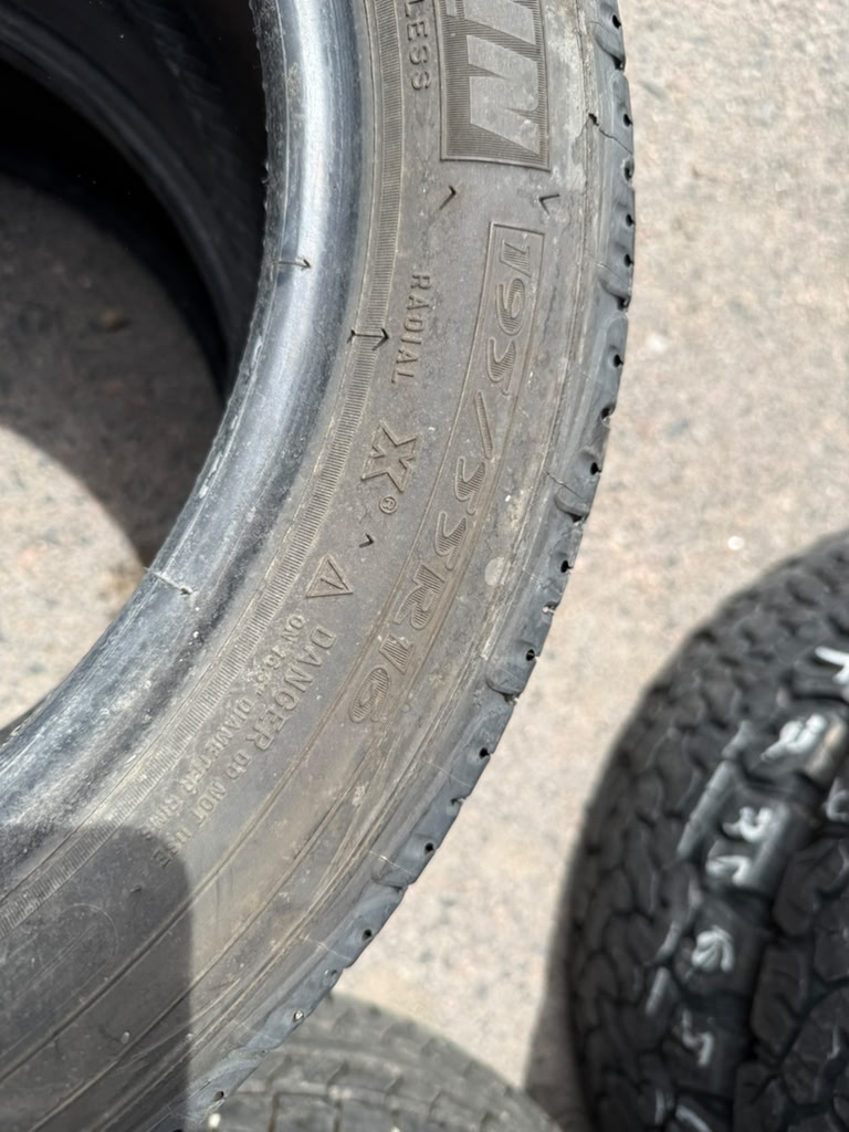 195/55R16 Pair (2 Used Tires) Michelin Premier AS