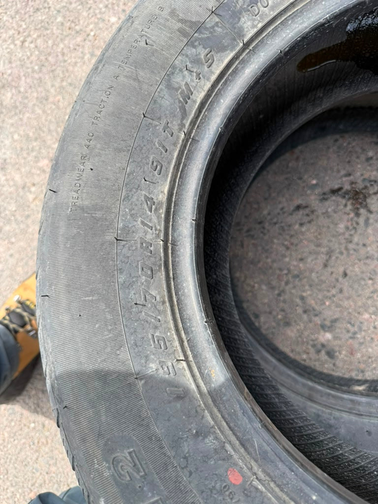 195/70R14 Pair (2 Used Tires) Ironman Radial RB-12