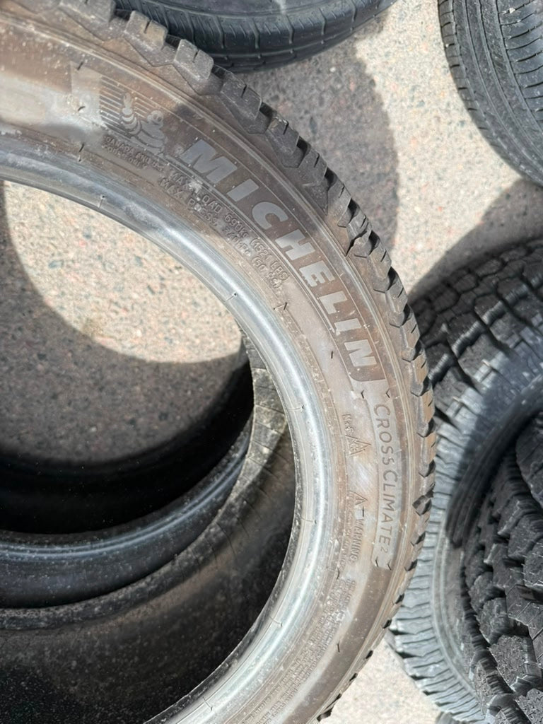 215/50R17 Pair (2 Used Tires) Michelin Crossclimate2