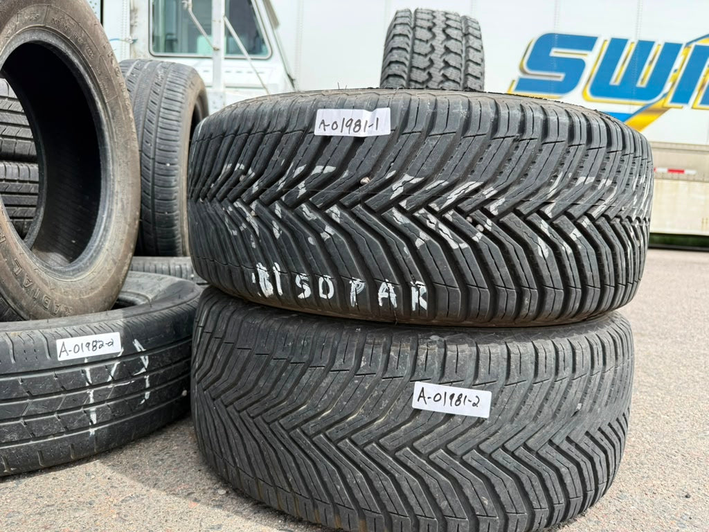 215/50R17 Pair (2 Used Tires) Michelin Crossclimate2