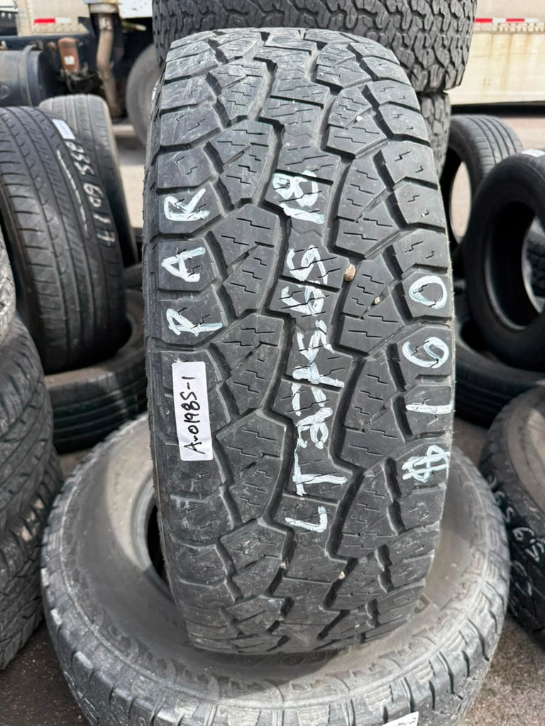 LT275/65R18 Pair (2 Used Tires) Hankook Dynapro ATM