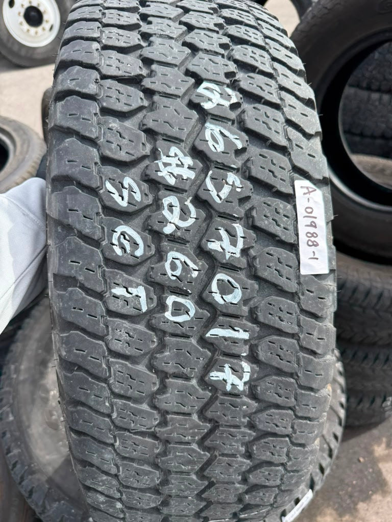 265/70R17 Set (4 Used Tires) Goodyear Wrangler