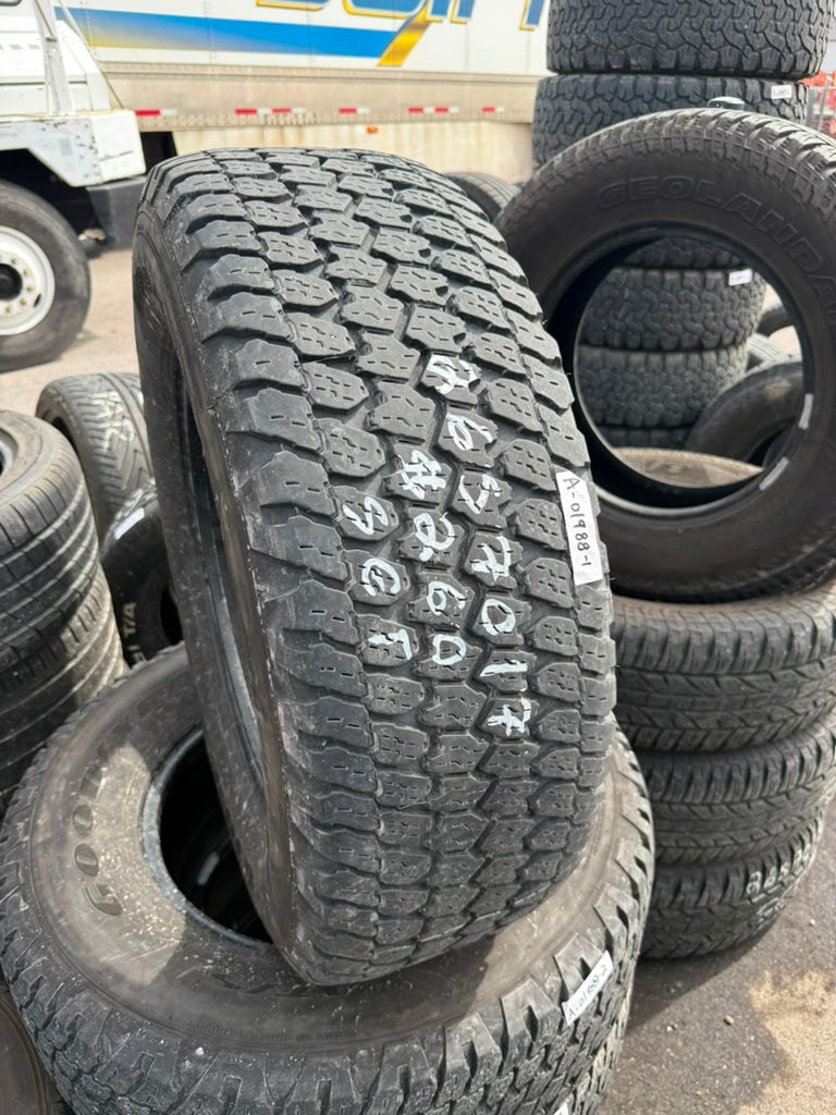 265/70R17 Set (4 Used Tires) Goodyear Wrangler