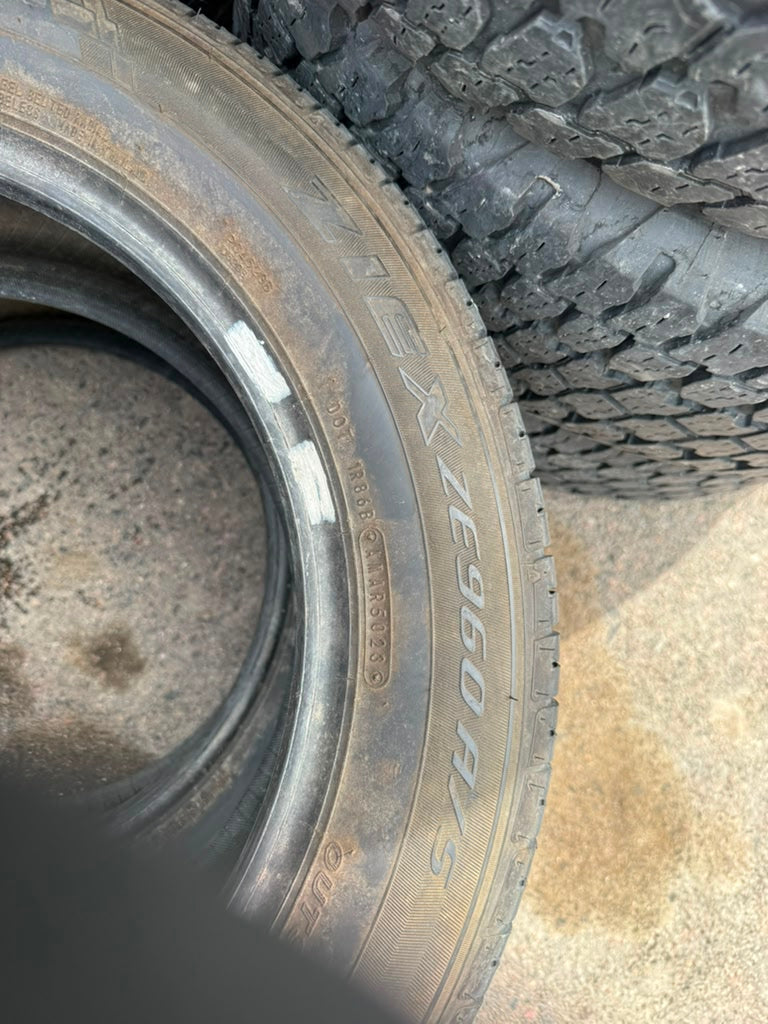 235/55R17 Pair (2 Used Tires) Falken Ziex ZE960