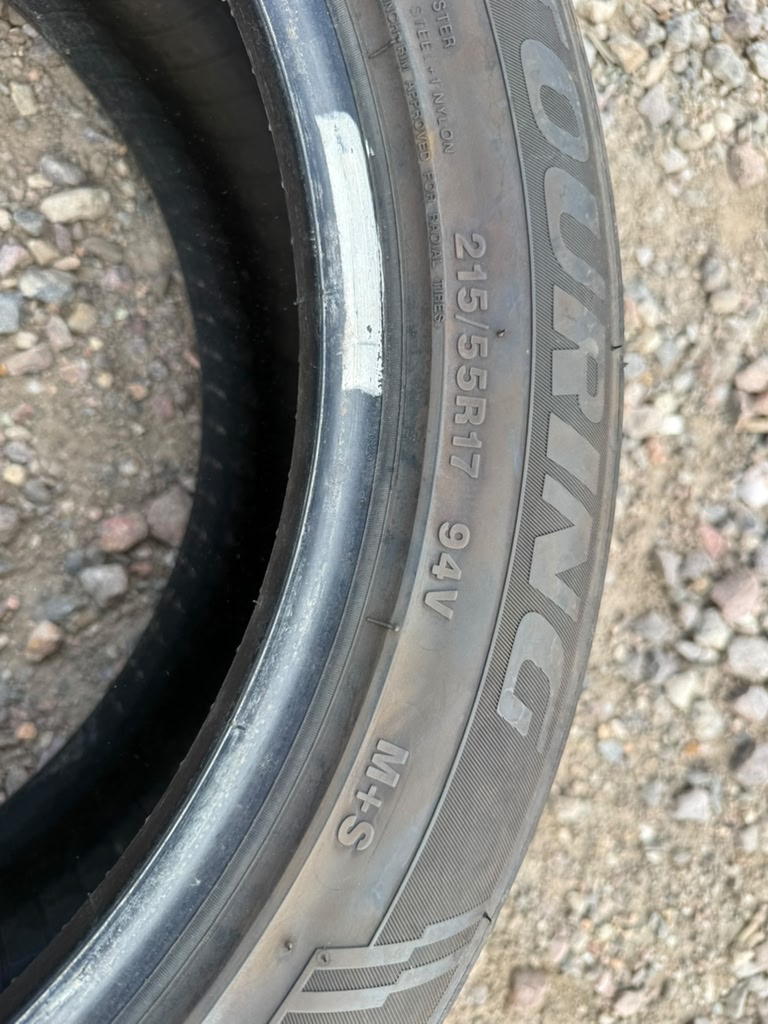 215/55R17 Single (1 Used Tire) Sentury Touring