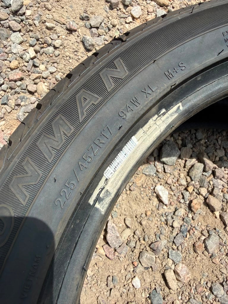225/45ZR17 Single (1 Like New Tire) Ironman Imove Gen2 AS