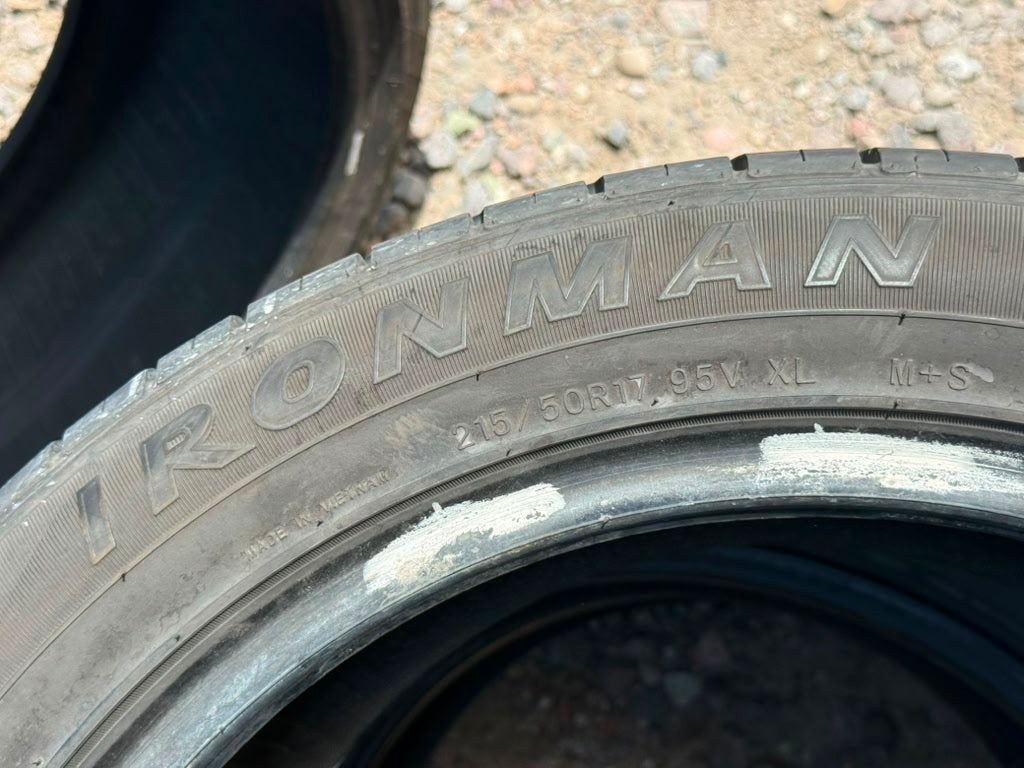 215/50R17 (3 Used Tires) IronmanImove Gen2 AS