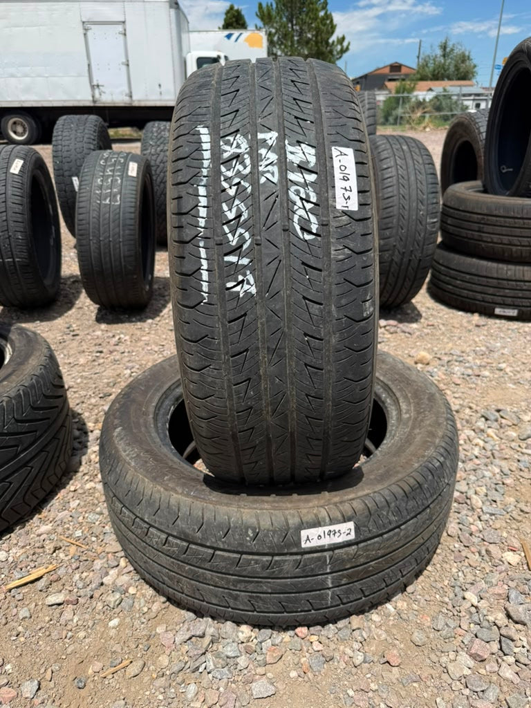 235/55R17 Pair (2 Used Tires) Fuzion