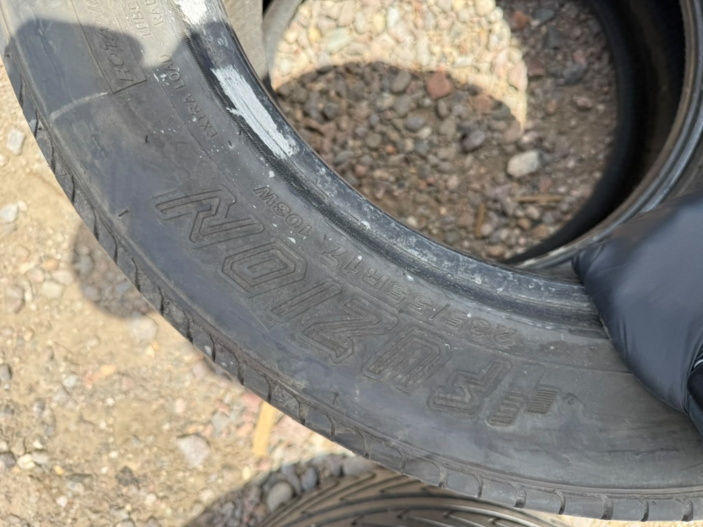 235/55R17 Pair (2 Used Tires) Fuzion