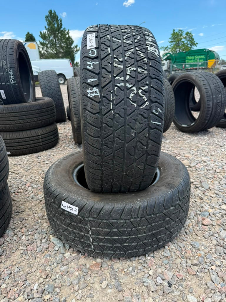 245/60R15 Pair (2 Used Tires) Bfgoodrich Radial T/A