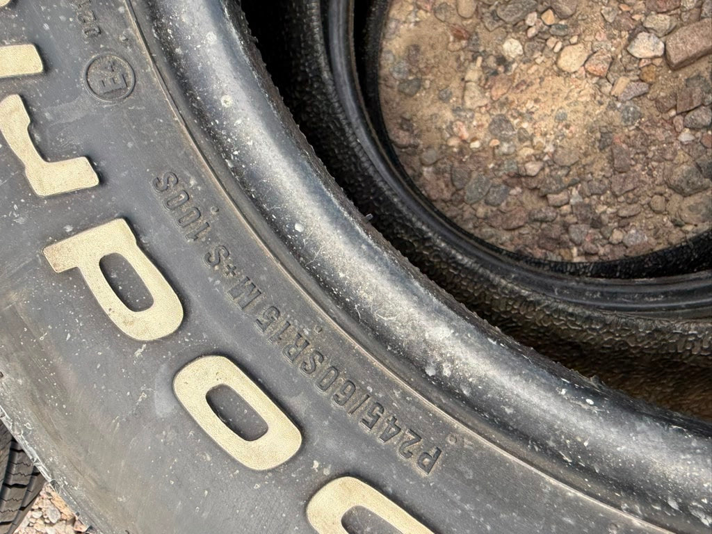 245/60R15 Pair (2 Used Tires) Bfgoodrich Radial T/A