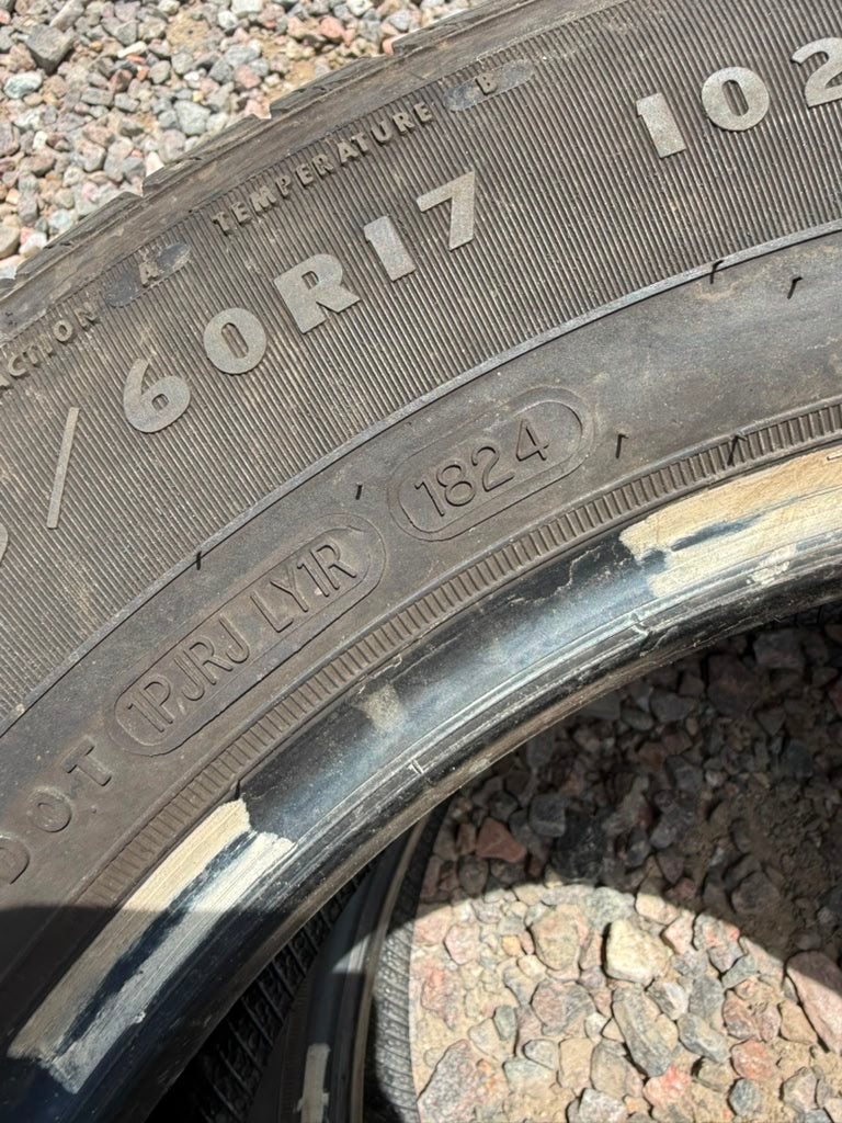 235/60R17 Pair (2 Used Tires) Douglas Touring