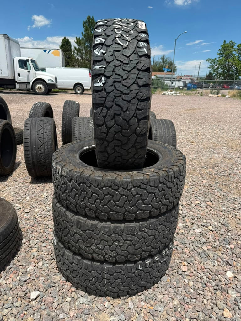 LT225/65R17 Set (4 Used Tires) Bfgoodrich All Terrain K02