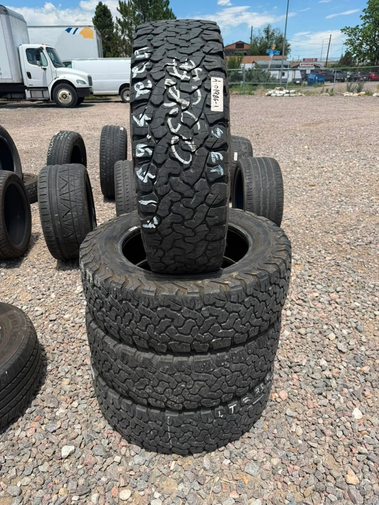 LT225/65R17 Set (4 Used Tires) Bfgoodrich All Terrain K02
