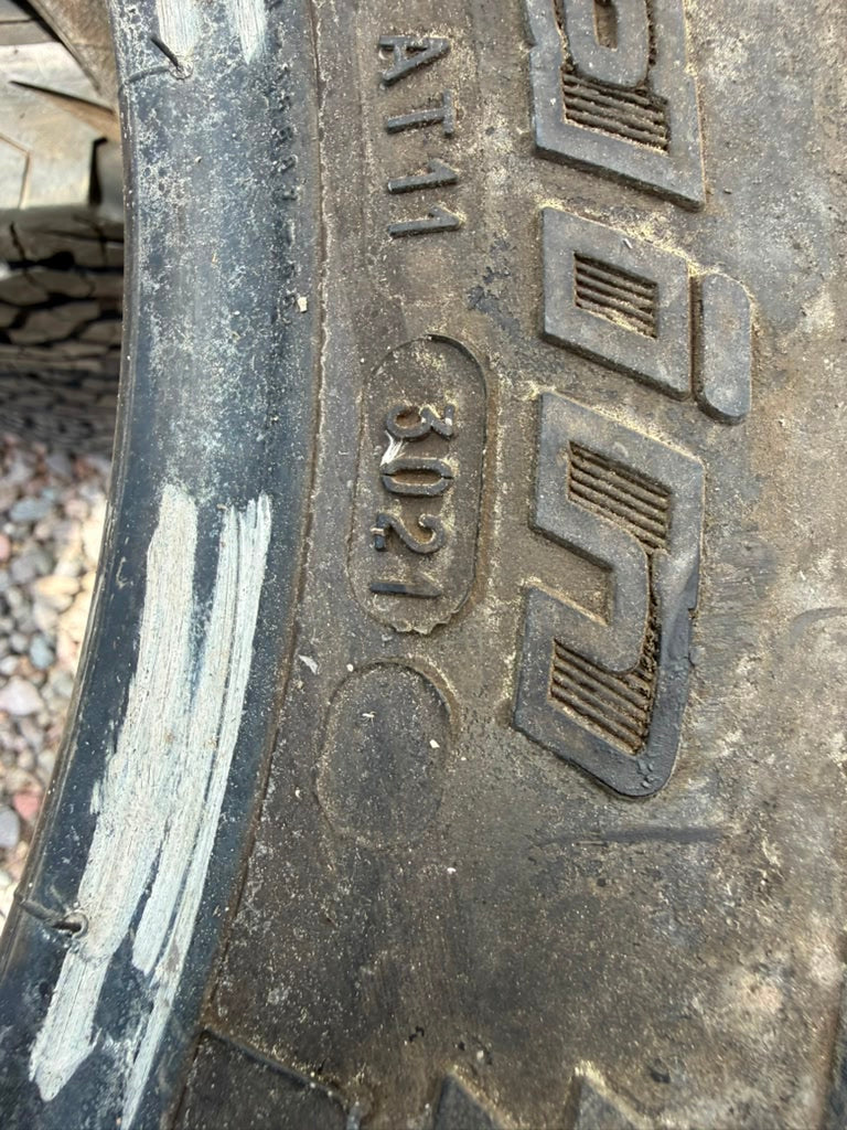 LT225/65R17 Set (4 Used Tires) Bfgoodrich All Terrain K02