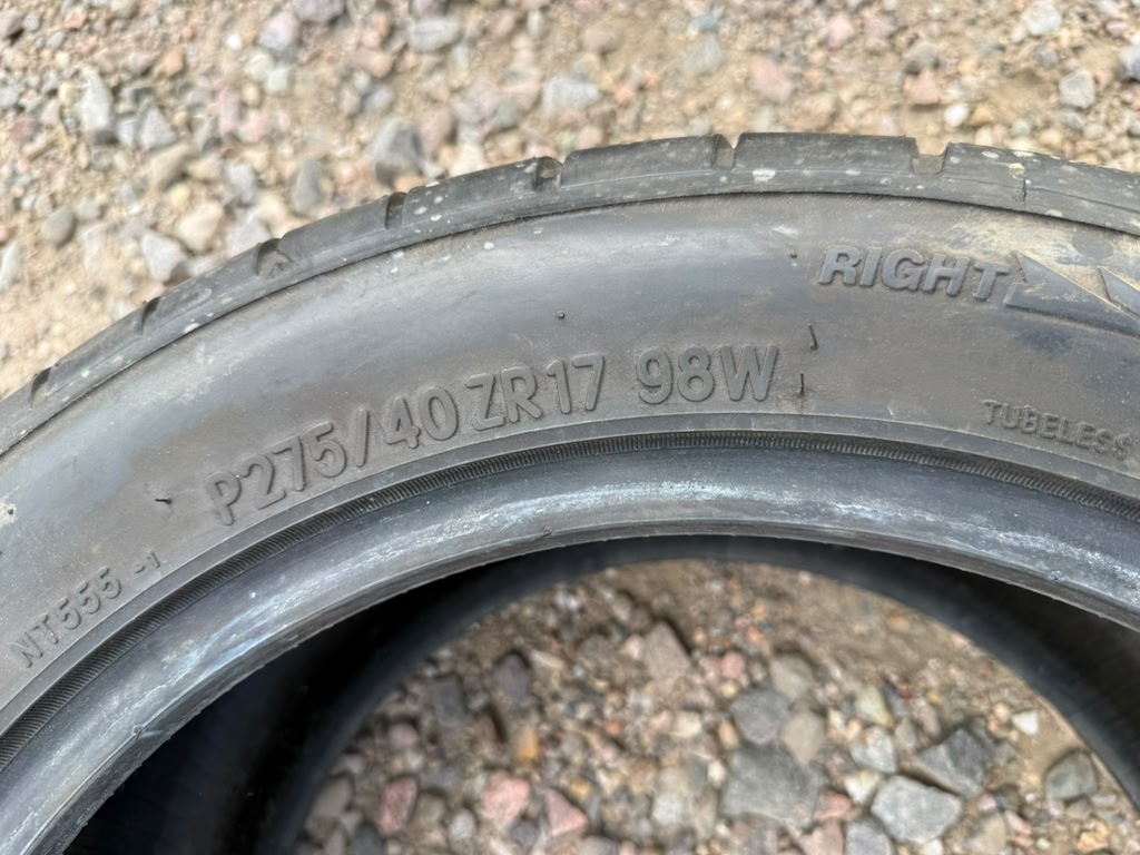 275/40ZR17 Single (1 Used Tire) Nitto Extreme ZR NT555