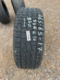 265/65R17 Single (1 Used Tire) Cooper Discoverer Road Trail AT