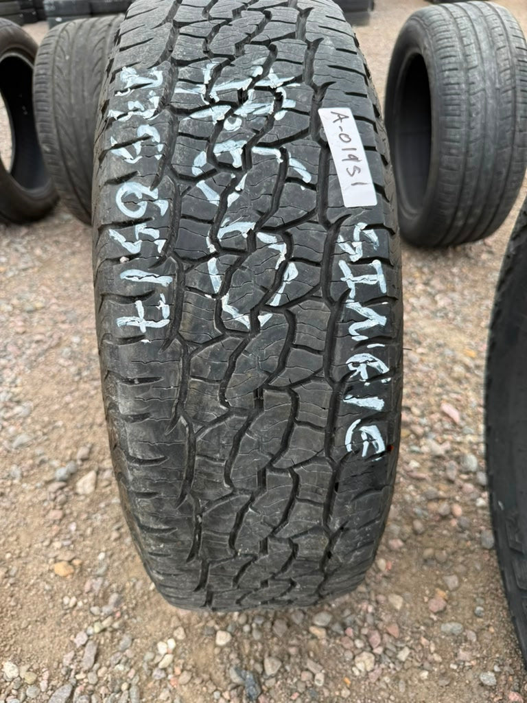 235/65R17 Single (1 Used Tire) Bfgoodrich Trail Terrain T/A