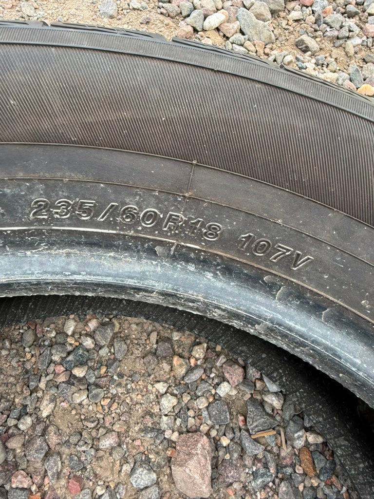 235/60R18 Single (1 Used Tire) Yokohama YK-CTX