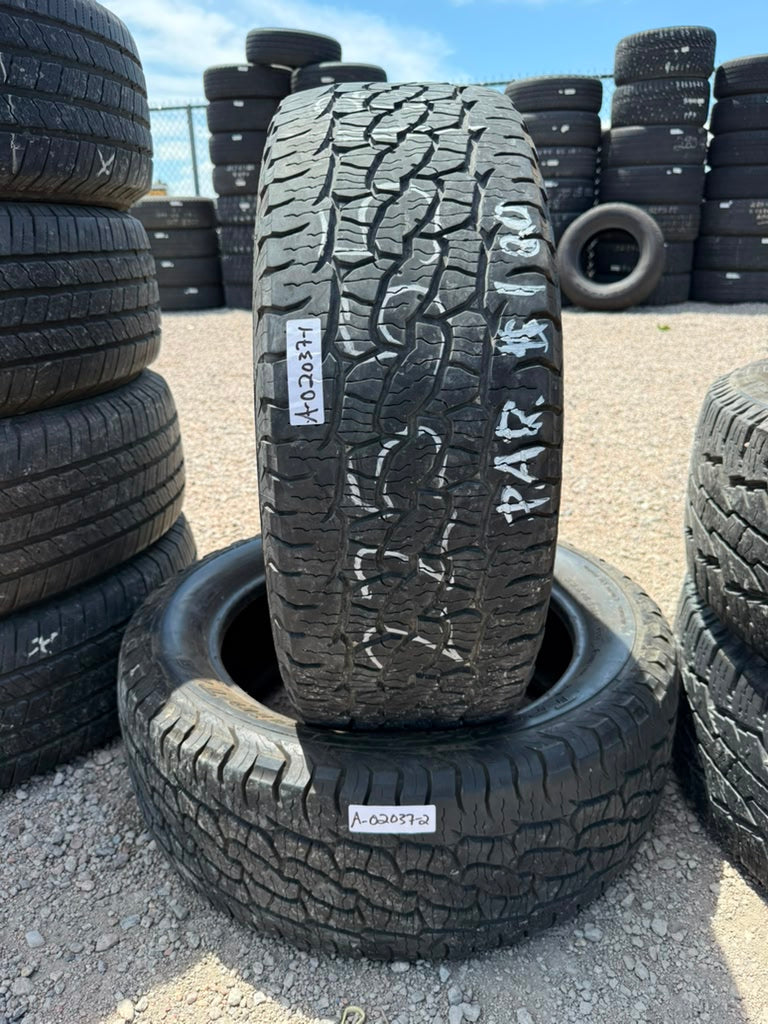 225/55R18 Pair (2 Used Tires) Bfgoodrich Trail Terrain T/A