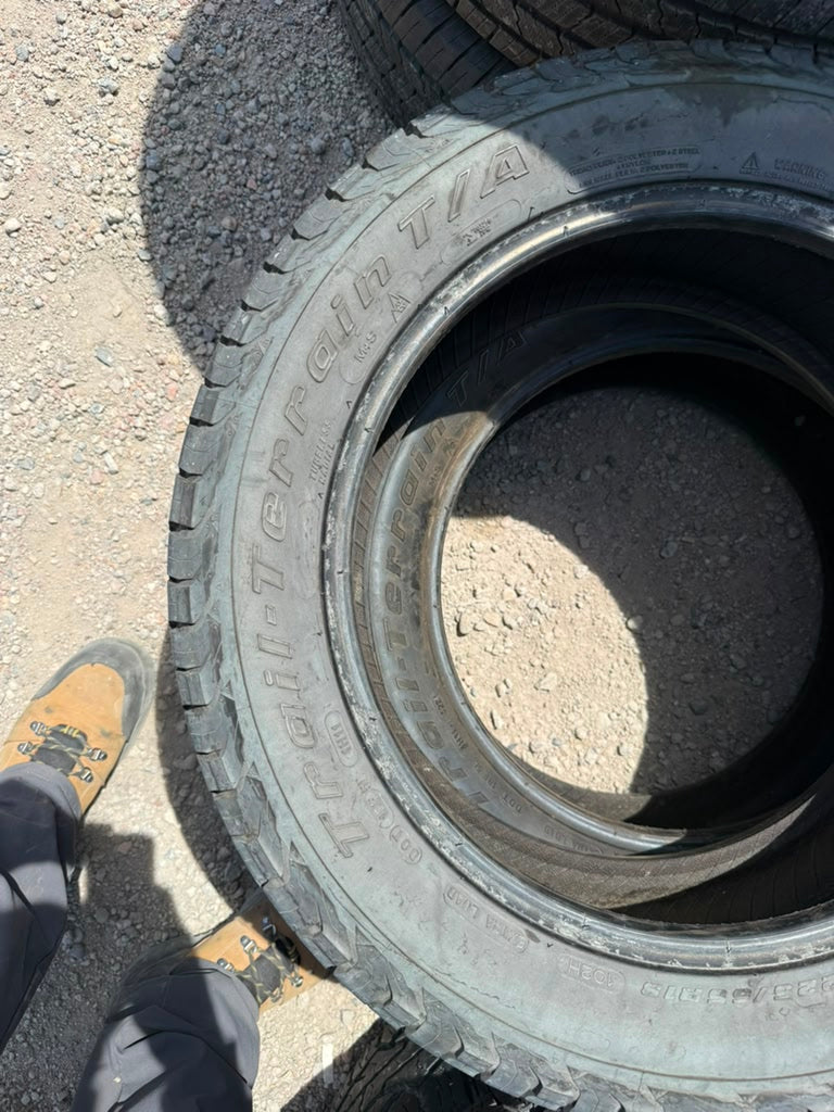 225/55R18 Pair (2 Used Tires) Bfgoodrich Trail Terrain T/A
