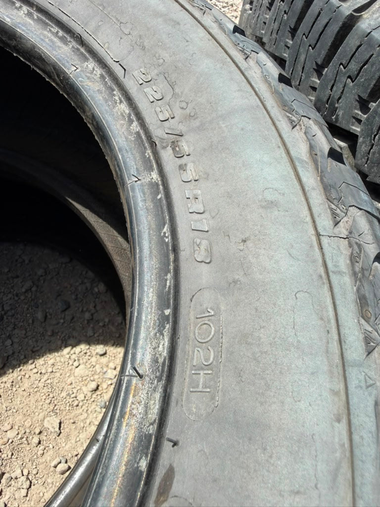 225/55R18 Pair (2 Used Tires) Bfgoodrich Trail Terrain T/A