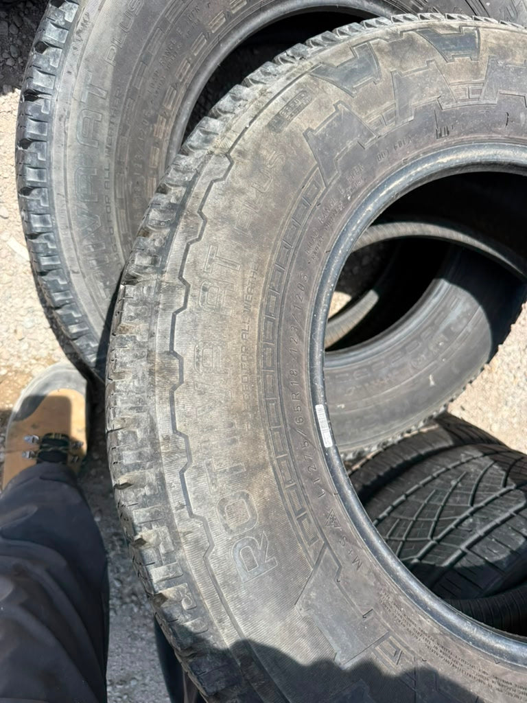 LT275/65R18 Pair (2 Used Tires) Nokia Rotiva AT Plus
