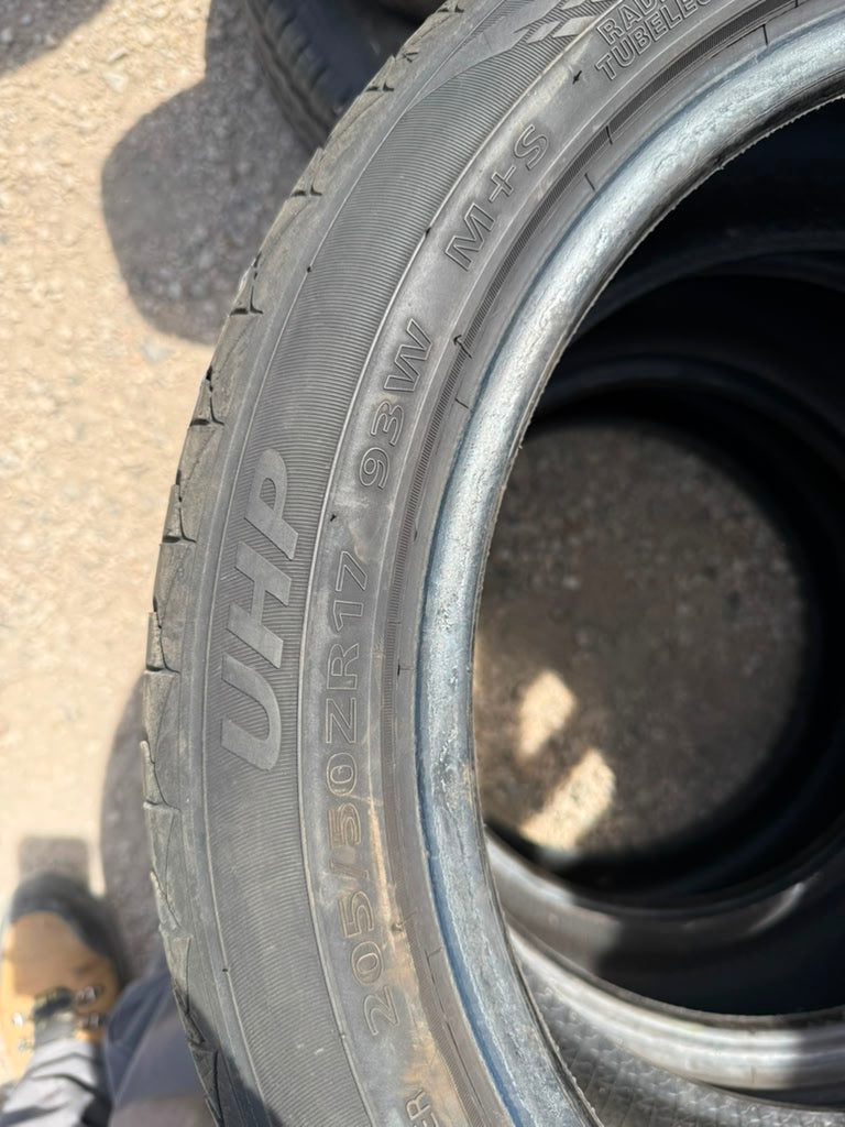 205/50R17 (3 Used Tires) Sentury Touring
